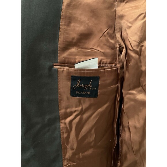 Lot Of 2 Jos A. Bank Joseph  Sport Coat Blazer Brown Navy Blue Slim Fit 41R - Picture 6 of 16